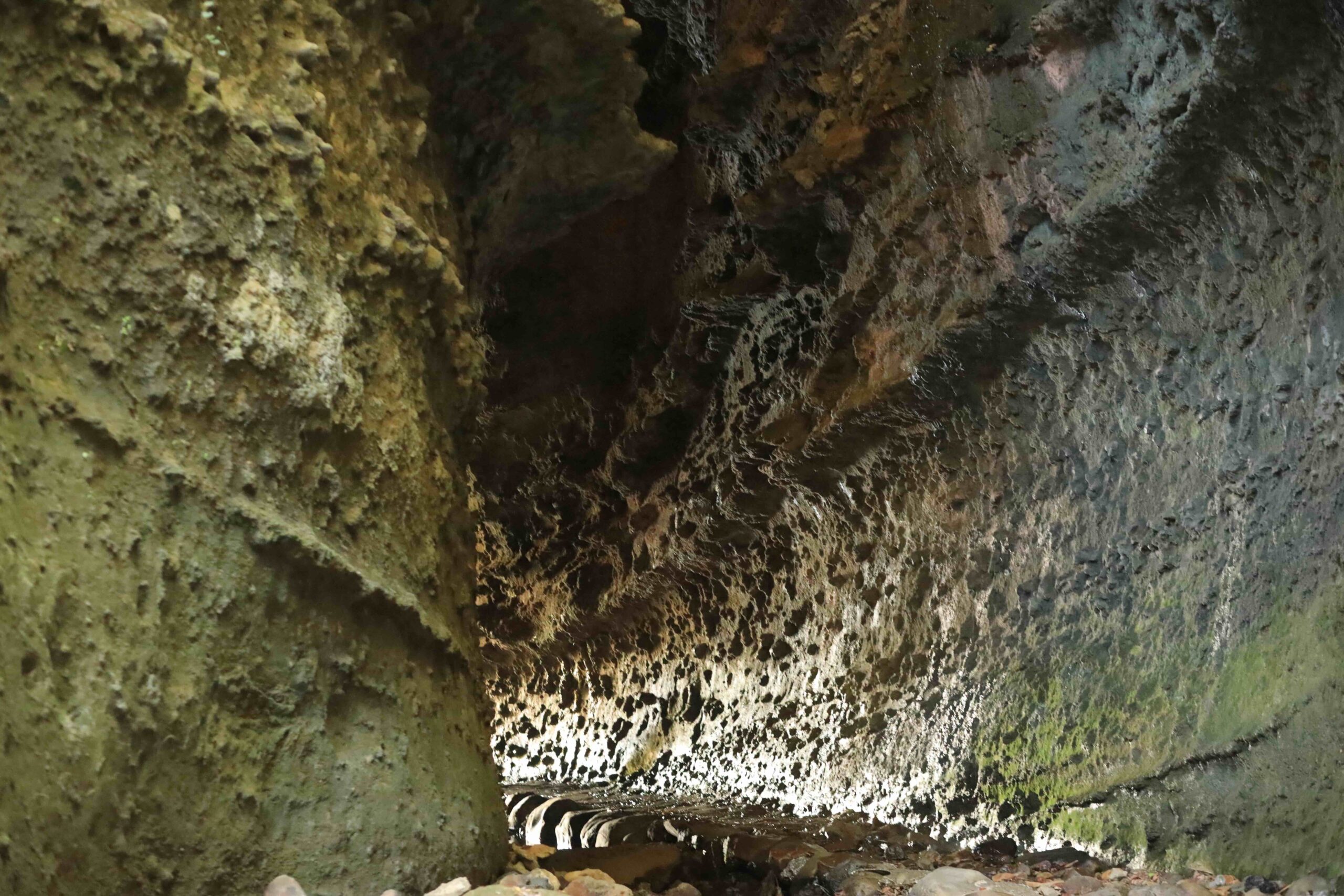 Ioki Valley river and rock formations