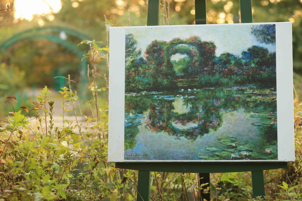 Monet Garden bridge and pond