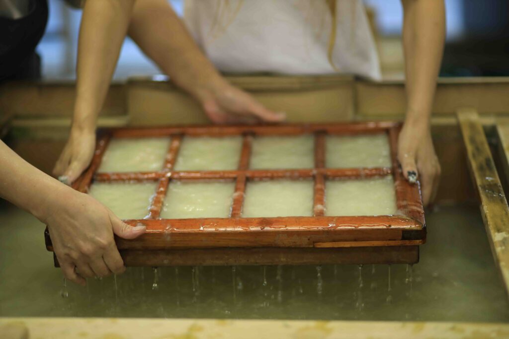 Traditional Washi paper making experience