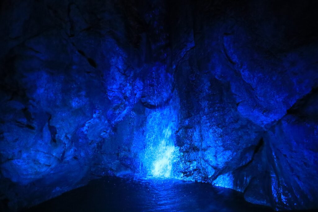 Ryugado Cave stalactites