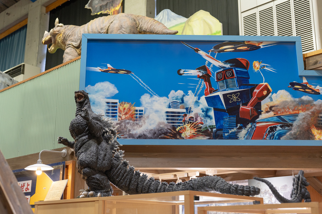 Kaiyodo Hobby Museum Shimanto entrance with colorful exterior murals in Kochi Japan