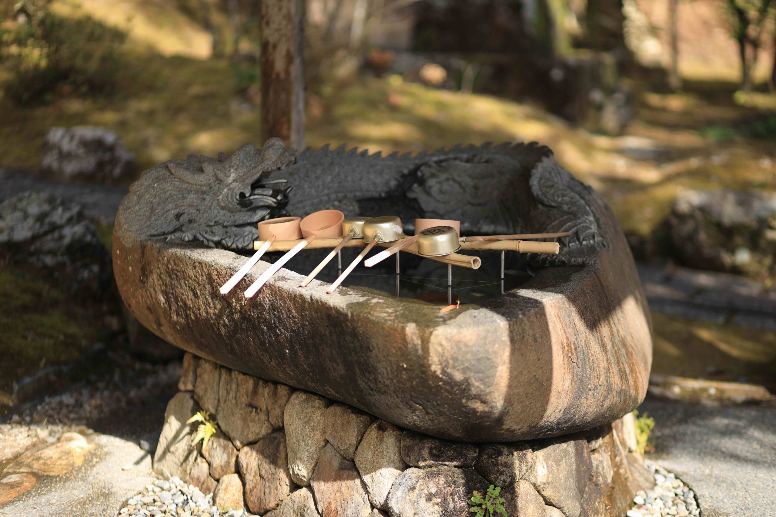 Traditional Japanese shrine structure overlooking Tosa Bay at Zenjibuji Temple