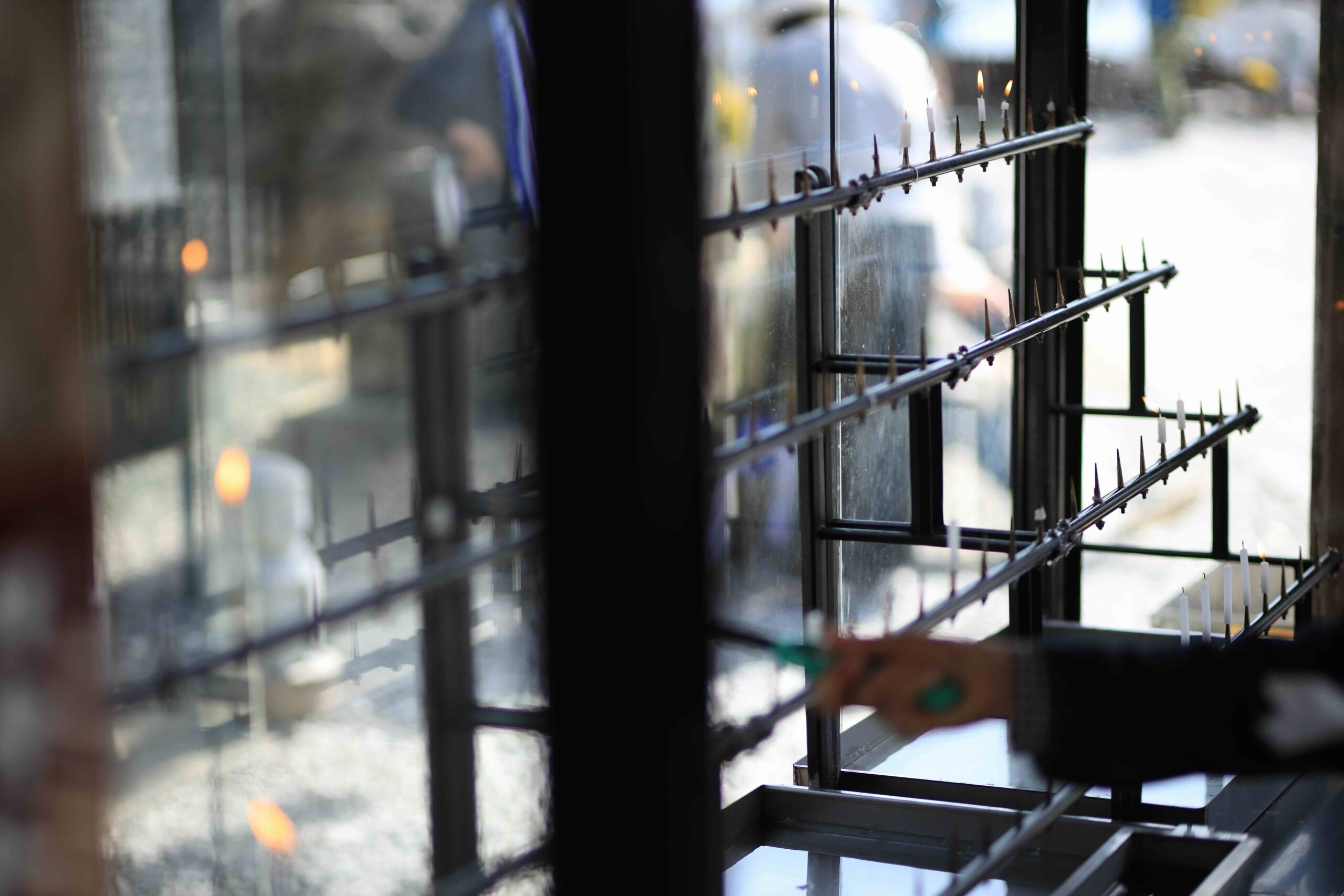 Stone guardian deity statue in rock crevice at Zenjibuji Temple Kochi