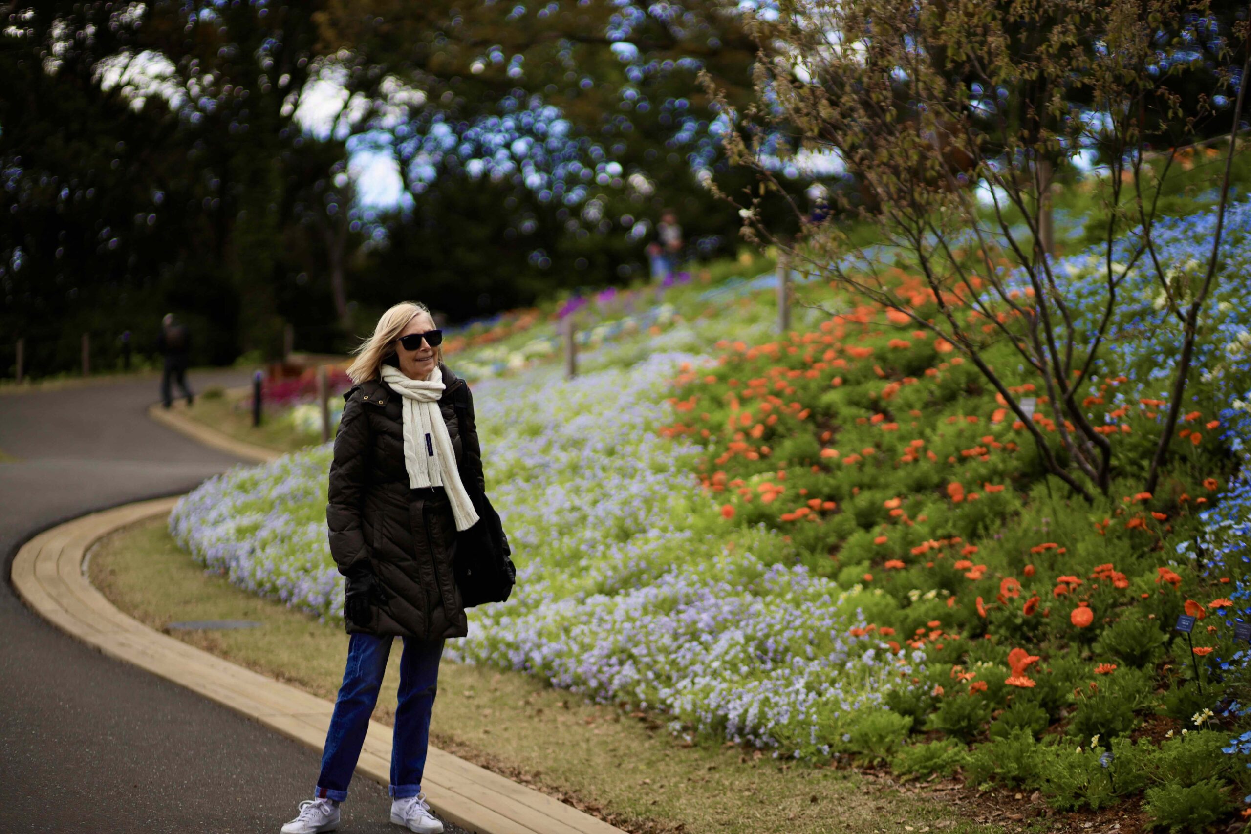 Tour guests on the ancient stone steps at Chikurinji Temple Temple 31 Kochi