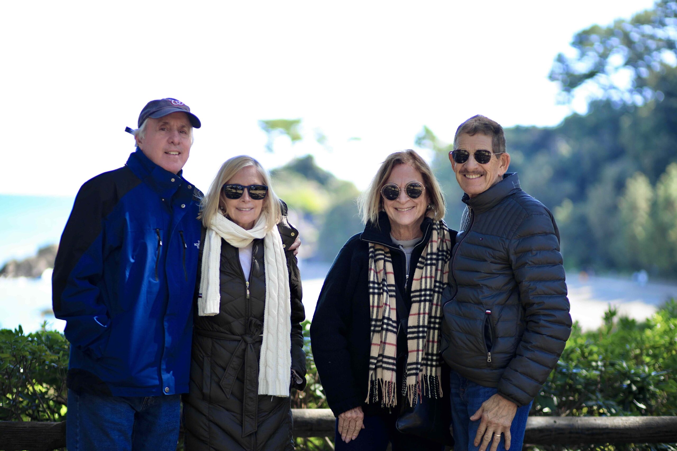 Guests at the entrance sign of Kochi Prefectural Makino Botanical Garden