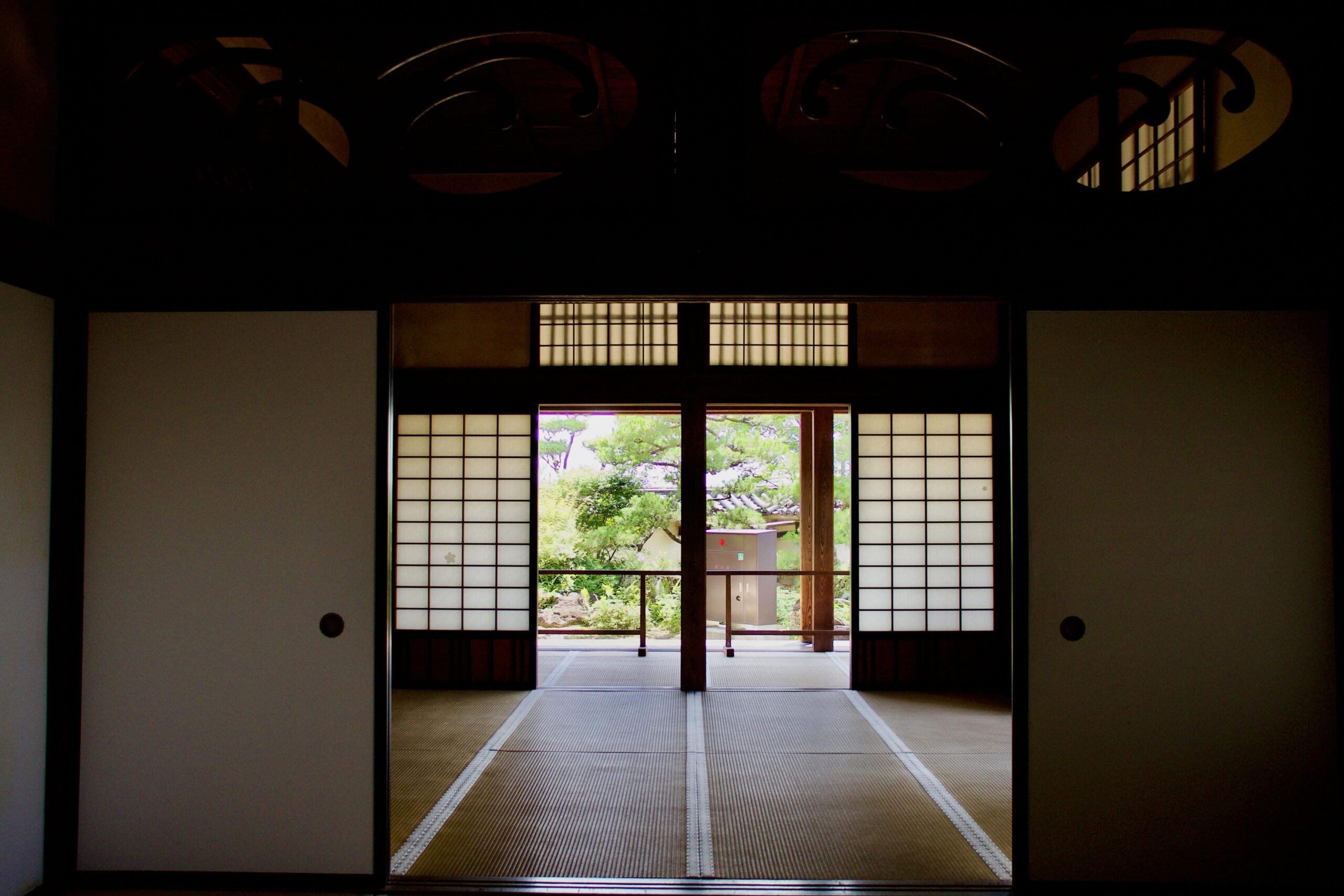 Traditional tatami rooms in samurai residence