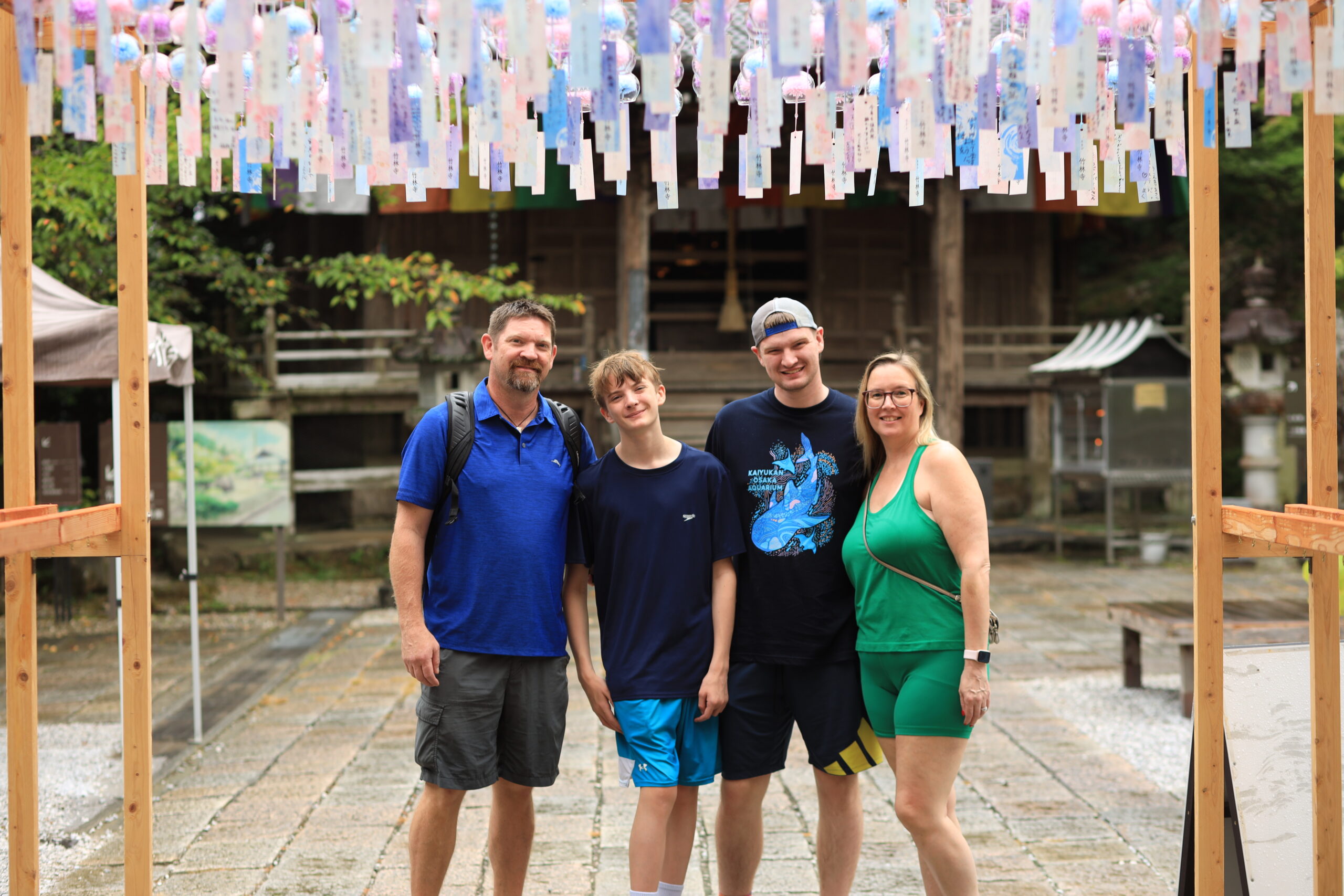 Family at Chikurinji Temple