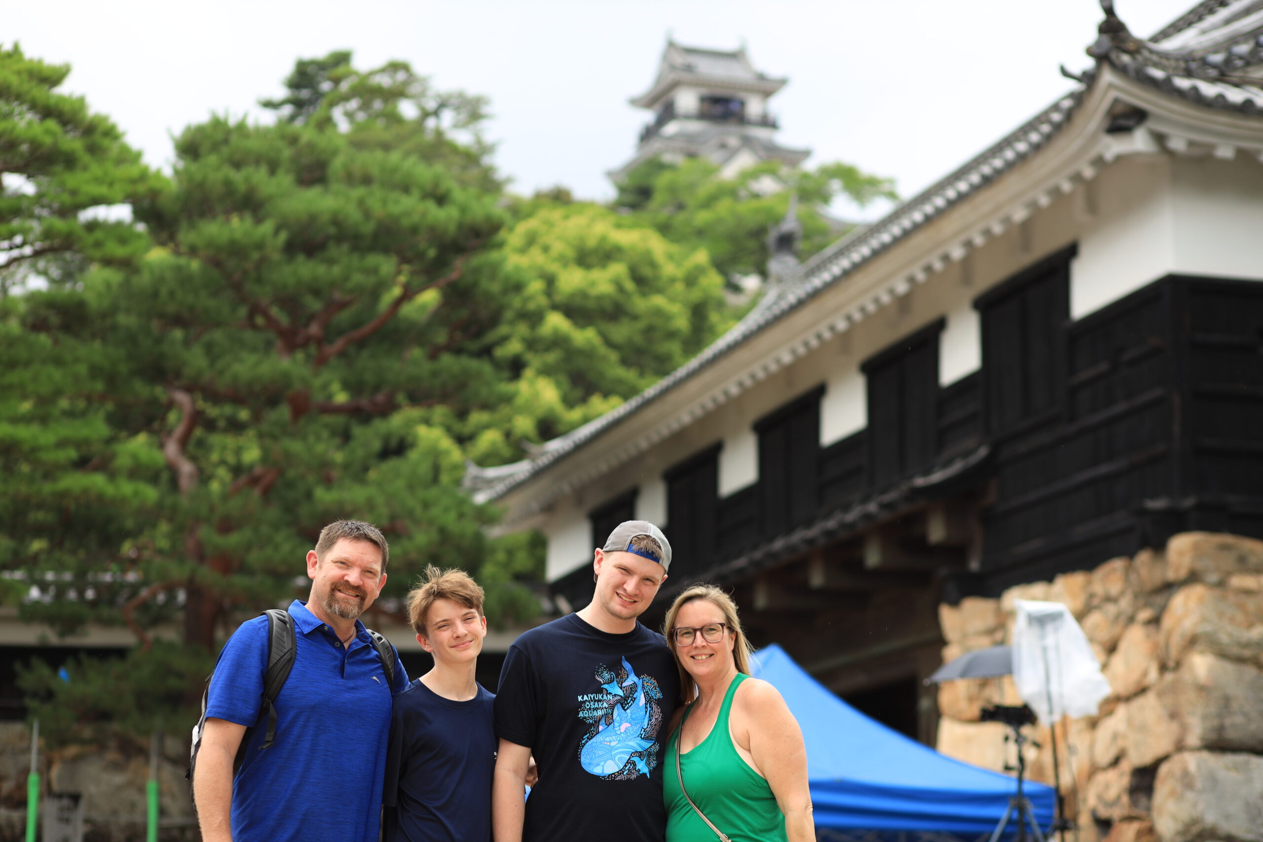 Family at Kochi Castle