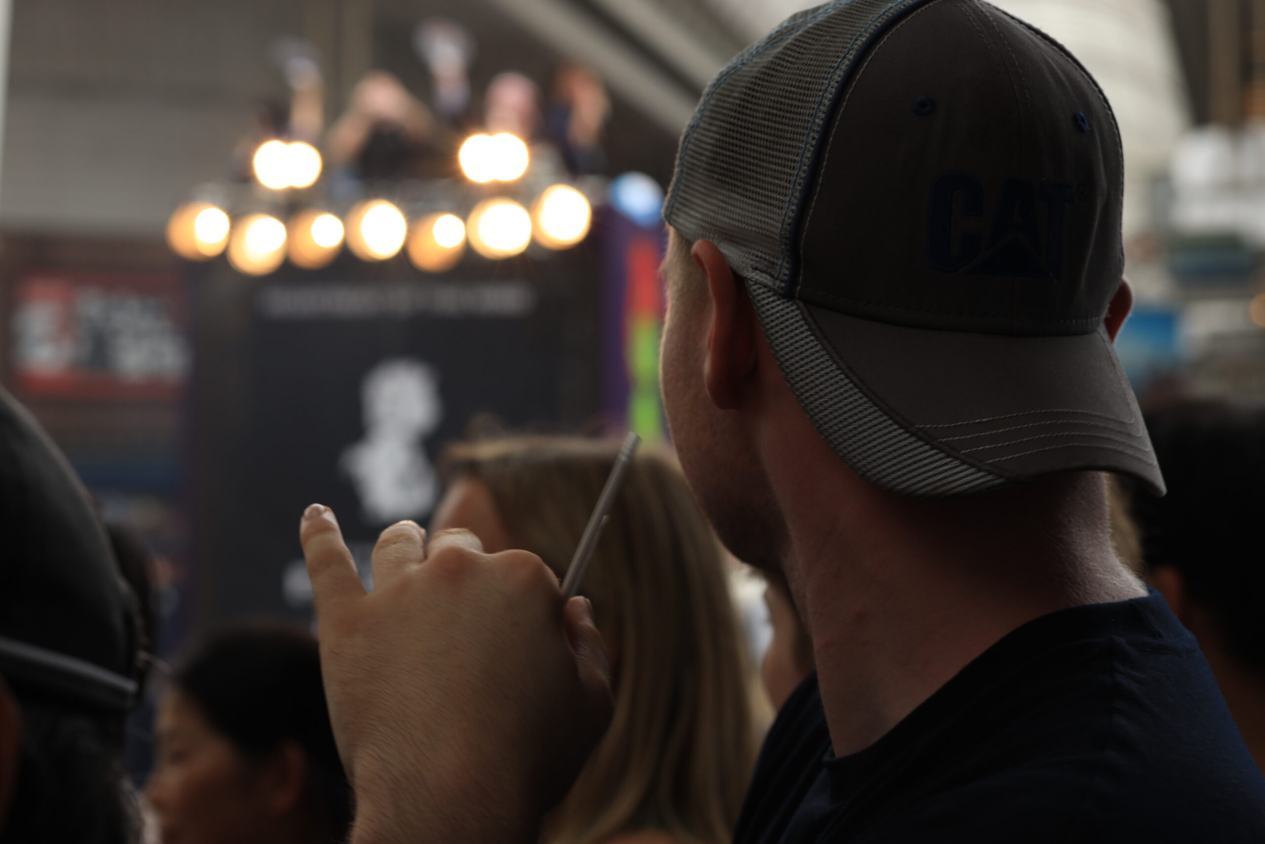 Enjoying the festival atmosphere