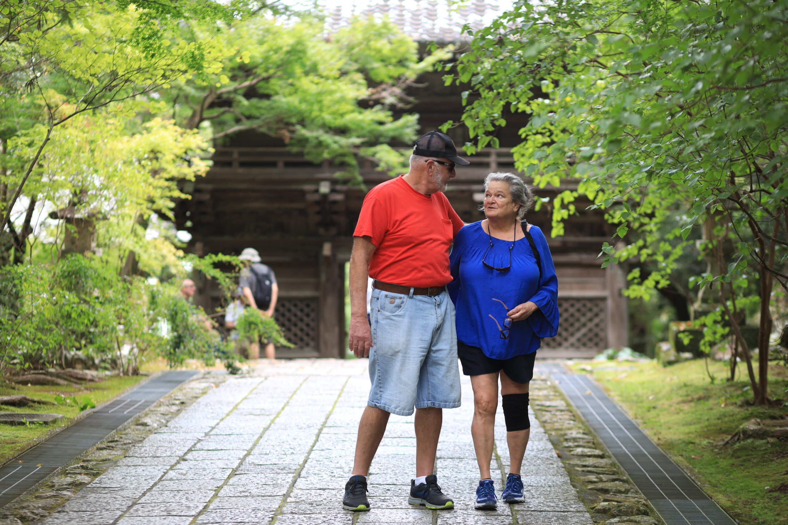 Walking temple path together