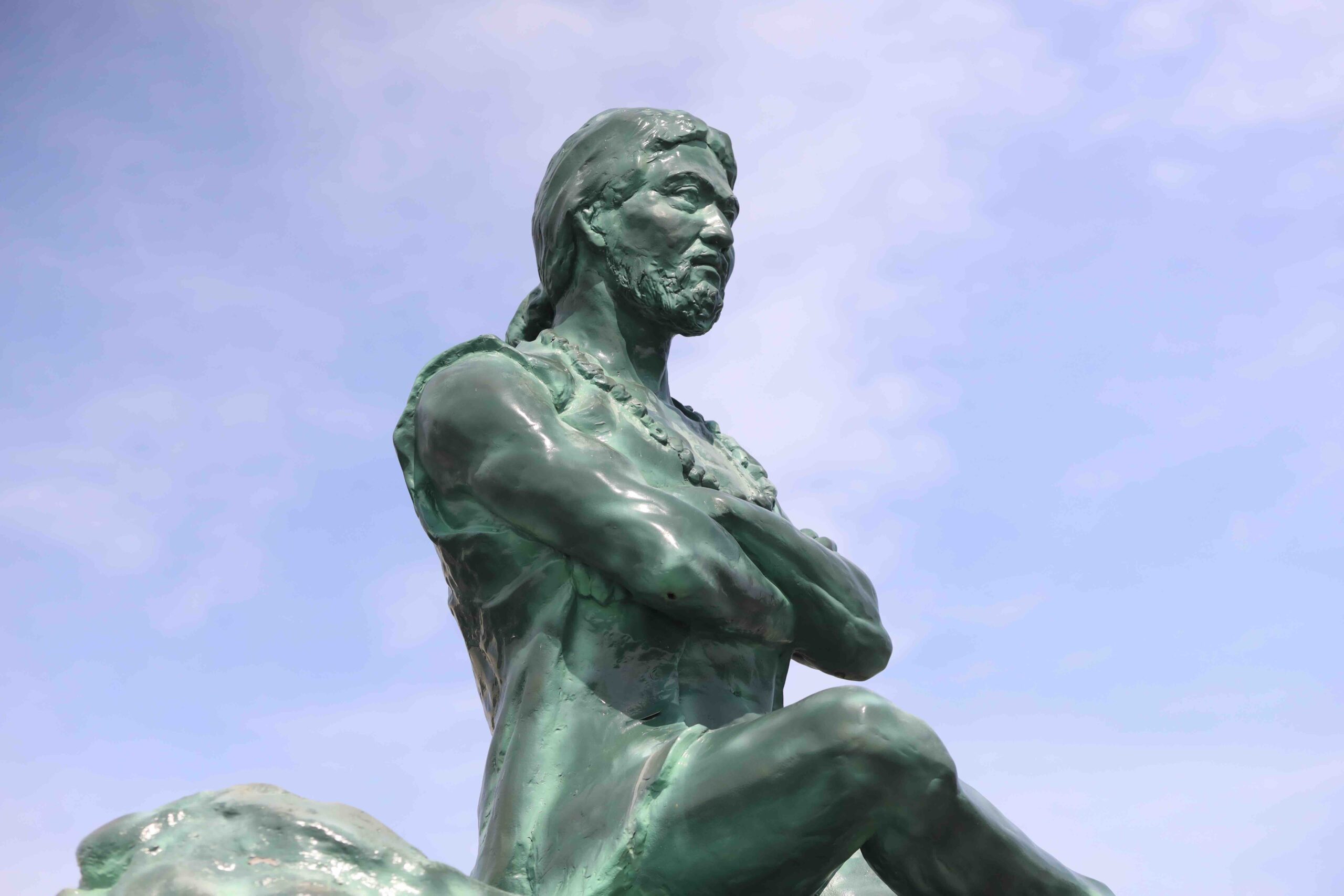 The bronze statue of Nomura Chohei in Konan City, Kochi